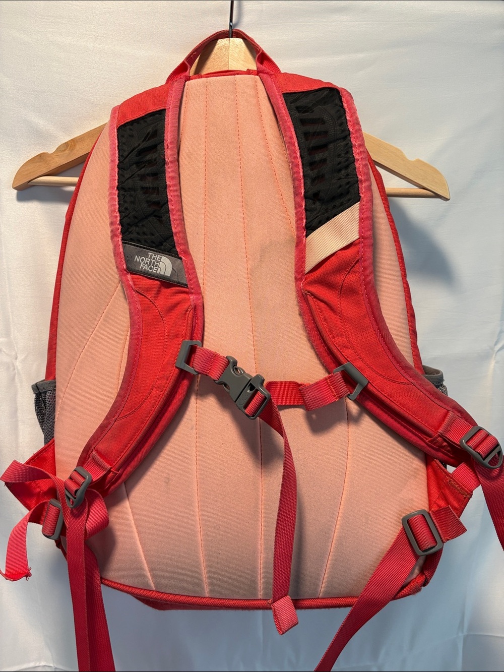 The North Face Red Daypack Backpack with Front Bungee - Picture 6 of 8